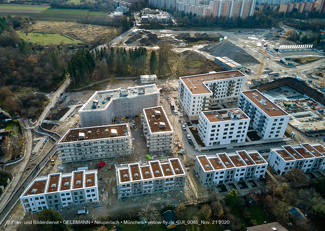 21.11.2020 - Piederstrorfer Gelände und Alexisquartier in Neuperlach in München 21.11.2020 - Piederstrorfer Gelände und Alexisquartier in Neuperlach in München